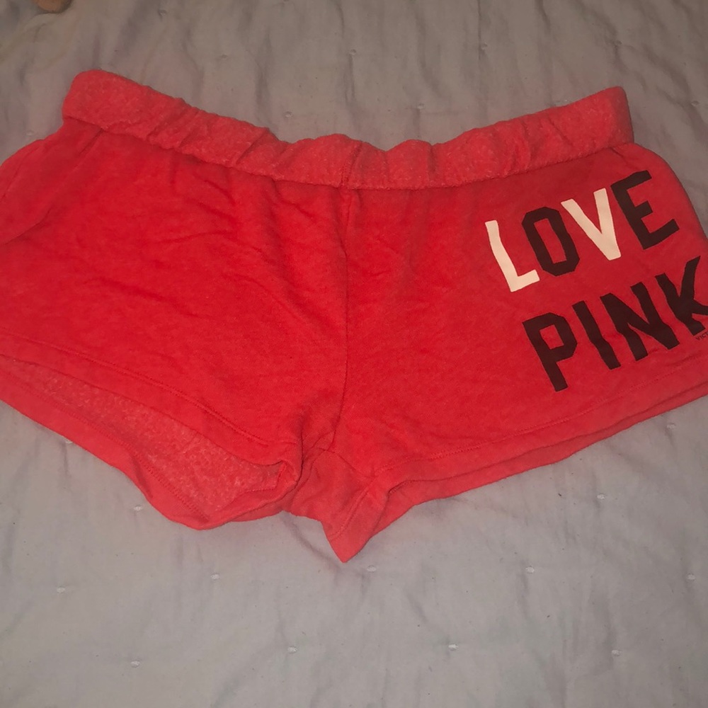 PINK red lounge shorts